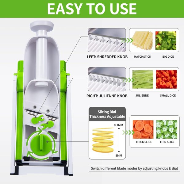 4-in-1 Adjustable Vegetable Chopper and Grater