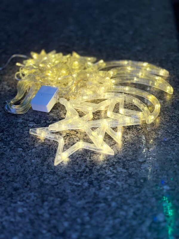 Ramadan Star and Moon Curtain Lights (10ft)