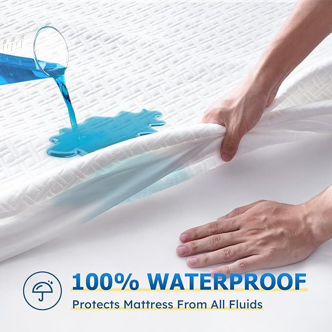 Water Proof Mattress Cover ( Random Color )