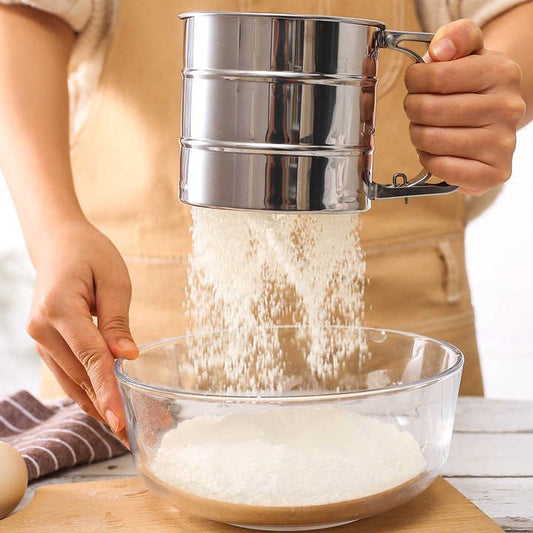 Hand Press Flour Sifter - Soft Rotis & Smooth Dough