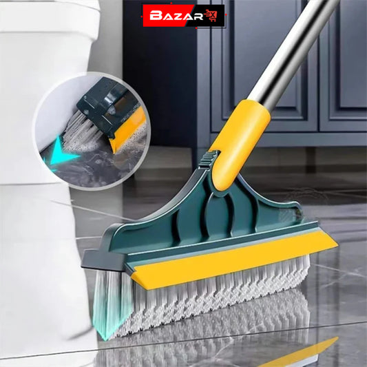 2-in-1 Floor Scrub & Wipe Brush