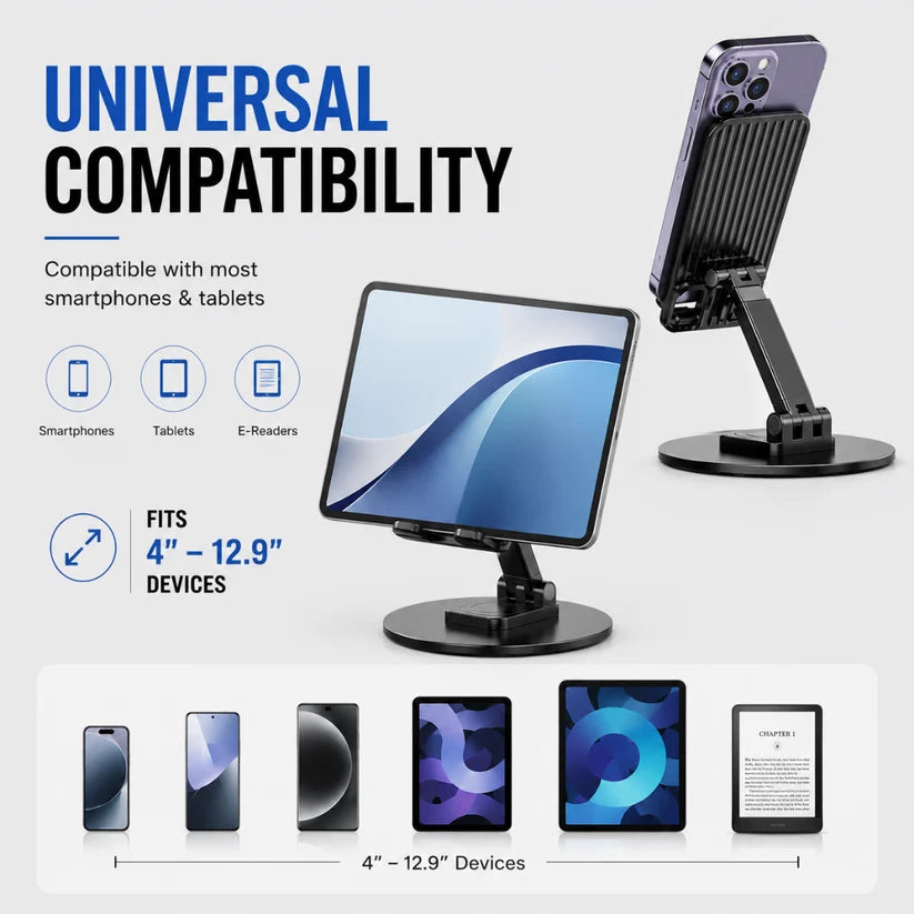Adjustable 360° Metal Phone Stand