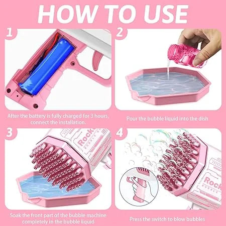 36 Hole Bazooka Bubble Gun