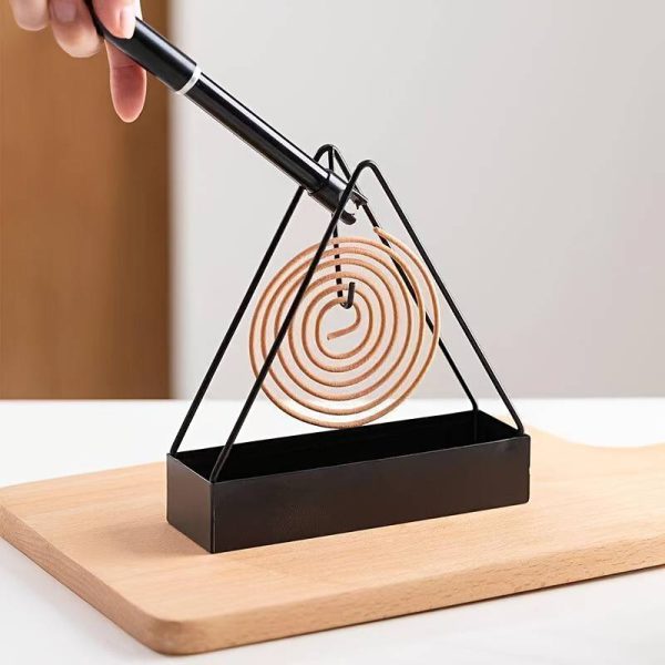 Triangular Shape Wrought Iron Mosquito Coil Holder