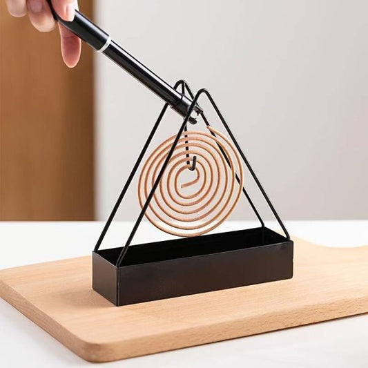 Triangular Shape Wrought Iron Mosquito Coil Holder
