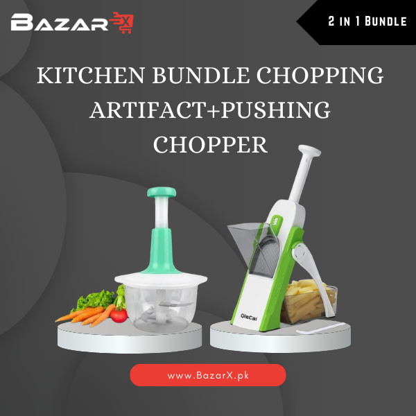 Kitchen Bundle Chopping Artifact+Pushing Chopper